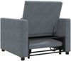 vidaXL Ausziehbare Schlafcouch Einzel mit Rädern Dunkelgrau Samt 42002698 Bild 5