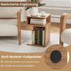 COSTWAY Beistelltisch (1-St), Holz, 3 Ebenen Nachttisch weiß, 33x33x50cm Bild 3