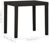 vidaXL Gartentisch Anthrazit 79x65x72 cm Kunststoff 315845 Bild 5