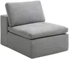 Vente-unique - CORTOLINE Sofa Stoff Grau - B 112 cm x H 83 cm x L 304 cm Bild 4