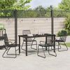 vidaXL Garten Essgruppe 5 pcs Schwarz Pulverbeschichteter Stahl 3379172 Bild 4