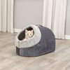 TRIXIE Schlafhöhle Höhle Calida grau/weiß-schwarz für Katzen Bild 3