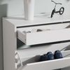 Schuhschrank Ivo Weiß 90 x 181.5 cm mit 3 Fächern, 1 Schublade Vicco Bild 4