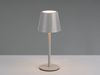 Akku LED Tischleuchte DIAZ kabellos für Innen & Außen, Grau - 21cm klein Bild 3