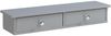 Wandregal Geeste 60x15x10 cm mit 2 Schubladen Hellgrau [en. casa] Bild 2