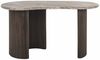 Casa Padrino Luxus Schreibtisch mit Marmorplatte Beige / Dunkelbraun 150 cm - Büro Möbel Bild 2