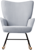 Schaukelsessel ARSET Cord Hellblau Bild 5