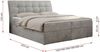 Boxspringbett Polsterbett mit Multipocket-Matratze und Topper - DIEGOS - 160x200cm - Hellgrau Velours - H3 Bild 5