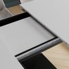 Esstisch Fenaro Weiß/Schwarz 120 x 80 cm ausziehbar Vicco Bild 4