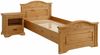 Home affaire Massivholzbett Graz, hohe Belastbarkeit, klassischer Landhausstil, FSC® zertifiziert (Breite/Belastbarkeit 180cm/220 KG, 90cm/=120KG), mit dekorativen Fräsungen, inklusive Lattenrost Bild 4