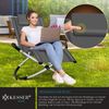 KESSER® Relaxliege Liegestuhl | Gartenliege | Gartenstuhl | Klappstuhl faltbar | Schwungliege | Schaukelsessel | ergonomische Relaxsessel | wetterfest | 180 kg Belastung | 174 x 78 x 89 cm Anthrazit Bild 3