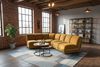 KAWOLA Modulsofa LAYLA Ecksofa 3 Module Velvet gelb 74 x 213 x 213 cm Bild 2