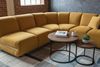 KAWOLA Modulsofa LAYLA Ecksofa 3 Module Velvet gelb 74 x 213 x 213 cm Bild 5