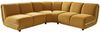KAWOLA Modulsofa LAYLA Ecksofa 3 Module Velvet gelb 74 x 213 x 213 cm Bild 3