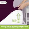 Jersey Spannbettlaken Spannbettuch 90-100x190-200cm 100% Baumwolle Aubergine Bild 5
