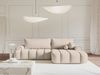 Selsey 'Dandelino' Ecksofa mit Schlaffunktion, Stauraum und Samtbezug, graubeige, rechts, 80 x 275 x 168 cm Bild 3