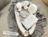 Loolay Bettnestchen WAFFELPIQUE Baumwolle BABYNEST Babykokon Neugeborene Babyausstattung, (Reisebett Nestchen SOLO/ o. in Geschenk SETS, 1-tlg, 4 Jahreszeiten WAFFELSTOFF - Design: Pustelblume Grau/ WAFFEL Weiß), 100% Europäische Stoffe und Kleinserien... Bild 2