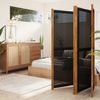 vidaXL 4-tlg. Raumteiler Schwarz 280x180 cm 319180 Bild 2