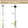 ZMH Pendelleuchte Esstisch 1 Flammig - Hängelampe E27 Gold Bettlampe Hängeleuchte Einzeln Modern Esszimmerlampe Hängend Küchenlampe Metall für Küchen Schlafzimmer Flur Ohne Leuchtmittel Bild 3