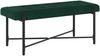 vidaXL Knopfgepolsterte Bank mit Kissen Dunkelgrün 110 x 40 x 46 cm 42038387 Bild 2