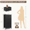Refined Living Kommode Schubkastenkommode mit 2/4/5 /7/8/9 Schubladen stabilem Stahlrahmen (Beistelltisch mit Holzoberfläche und Stoffschubladen Modernes Design, Kommode Wohnzimmer mit Stabiler Stahlrahmen, Holzplatte 95cm Hoch), Kommode Geeignet für K... Bild 2