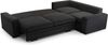 AX LIVING Cord Schlafsofa schwarze Ecksofa Treville Schlaffunktion L Bild 3