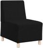 vidaXL Modulares Armfreies Sofa 3 pcs Schwarz 55 x 74 x 82 cm Stoff 3399794 Bild 4