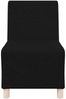 vidaXL Modulares Armfreies Sofa 3 pcs Schwarz 55 x 74 x 82 cm Stoff 3399794 Bild 5