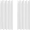 vidaXL Verdunkelungs-Vorhänge mit Ringen 2 pcs Reinweiß 225 x 140 cm 4107385 Bild 2