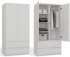 MAGOWA Kleiderschrank MALWA SS – stilvoll & funktional für Büro oder Schlafzimmer Maße: B 90 × H 180 × T 50 cm Bild 5