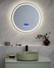 LED-Badezimmer-Spiegel BROGNON 60 cm 60 cm mit Bluetooth-Lautsprecher Silber Bild 3