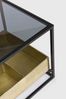 Beistelltisch Mavila aus Stahl mit Glasplatte, 42 cm Bild 2