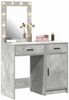 vidaXL Schminktisch mit Tür 2 pcs Grau 50 x 41 x 135 cm Holzwerkstoff 3334239 Bild 3