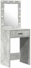 vidaXL Schminktisch mit Tür 2 pcs Grau 50 x 41 x 135 cm Holzwerkstoff 3334239 Bild 5