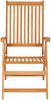 vidaXL Verstellbare Gartenstühle mit Auflagen 8 Stk. Massivholz Teak 3072550 Bild 3