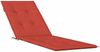 vidaXL Liegestuhl-Auflage, Poylester Melange Rot, (75+105)x50x3 cm Bild 2