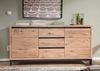 Sideboard Wildeiche 175x45x85 bianco geölt VILLANDERS #209 Bild 2