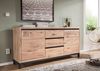 Sideboard Wildeiche 175x45x85 bianco geölt VILLANDERS #209 Bild 5