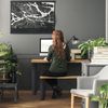 Relaxdays 2er Set Tischkufen schwarz Bild 4