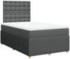 vidaXL Boxspringbett mit Matratze Dunkelgrau 120x200 cm Stoff 3294338 Bild 3