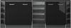Dachschrägenschrank-Set Rion Schwarz Hochglanz/Anthrazit 5er Set Vicco Bild 5