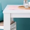 Esstisch Esszimmertisch Holztisch Küchentisch 80x80 cm Holz Massiv Weiß Bild 2