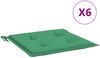 vidaXL Gartenstuhl-Kissen 6 Stk. Grün 40x40x4 cm Oxford-Gewebe 314013 Bild 2