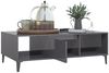vidaXL Couchtisch Hochglanz-Grau 103,5 x 60 x 35 cm Spanplatte [806030] Bild 4