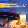 ZMH Nachttischlampe 2er Set Tischlampe mit Kabel - Tischleuchte Weiß Stoff Nachtlampe Modern Schlafzimmer Bettlampe Design Klein Schreibtischlampe für Wohnzimmer Büro Bett Tisch Fenster Hotel Bild 5