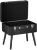 Hocker schwarz Samtstoff MALLARD Bild 5