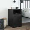 vidaXL Nachttisch Schwarz 34,5x39x62 cm Stahl 841763 Bild 3