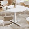 VASAGLE Esstisch, Esszimmertisch, für 4 Personen, Landhausstil, wasserresistente Oberfläche, 80 cm d, 74,8 cm H, vielseitig, eichenfarben, KDTDE082W01 Bild 2