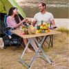 JEOBEST Klapptisch Balkontisch Gartentisch Tragbar Esszimmertisch Outdoor Tisch, Platzsparender, Robust, Stabil, eckig Bild 4