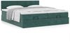 vidaXL Ottoman-Bett mit Matratzen Dunkelgrün 200x200 cm Samt 3312083 Bild 4